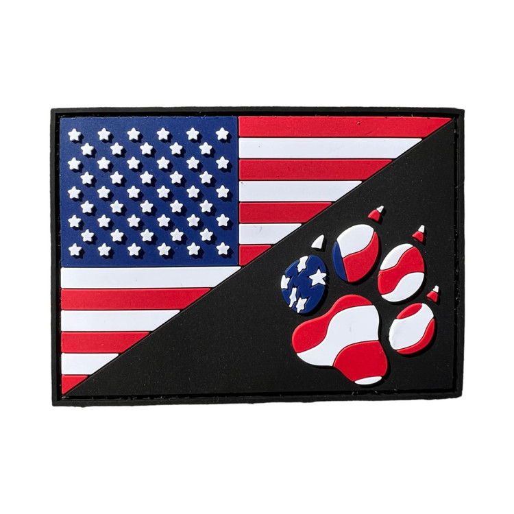 Custom PVC American Flag with Paw Patch