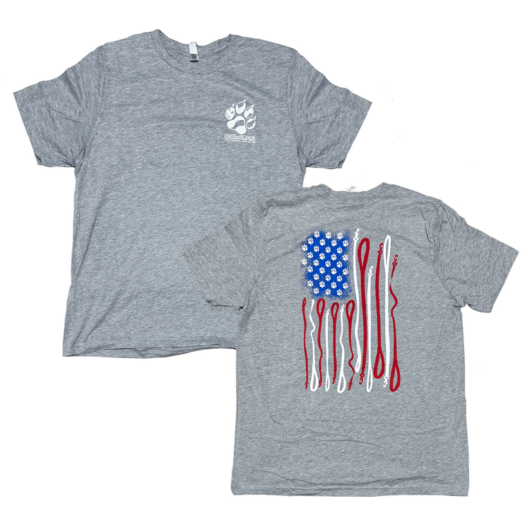 American Flag Leash & Paw Print - 2025