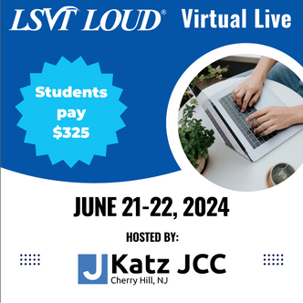 虚拟实况LSVT LOUD认证课程2024年6月21日至22日