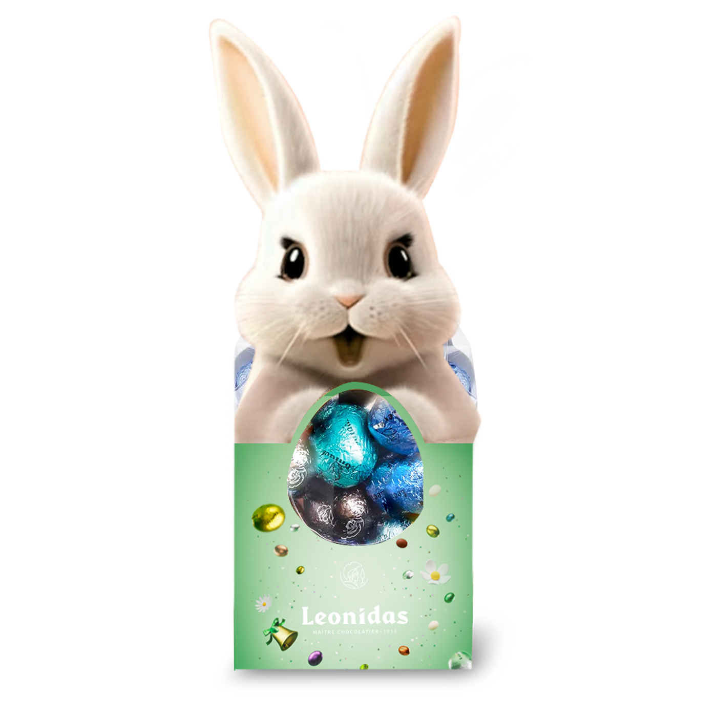 Rabbit Sachet of Easter Eggs