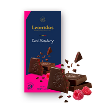 100 gram Dark Belgian Chocolate with Raspberry