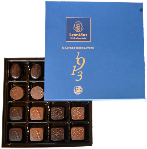 1913 Blue Heritage Caramel Assortment of 20 or 40 chocolates