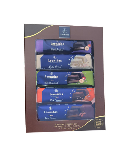Leonidas 50g chocolate bar collection