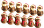 Six Santas and Six Snowmen