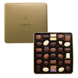 Leonidas Belgian Chocolates, Gold Tin Box 30 pieces