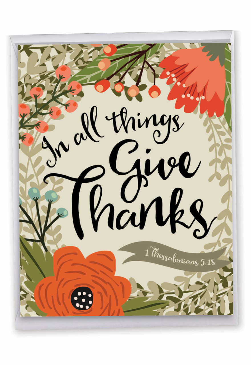 Blessings Jumbo Thank You Greeting Card