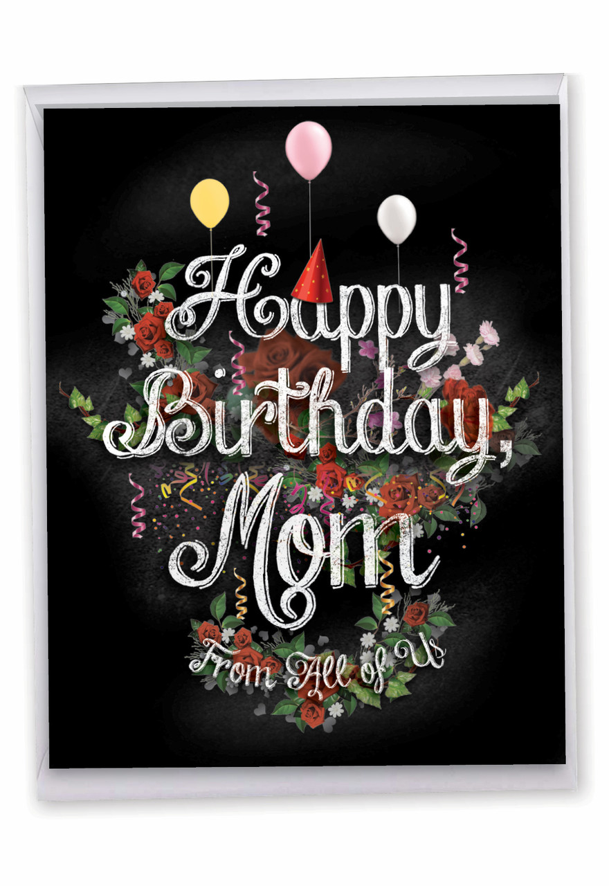 On Your Birthday Mom - Birthday Greeting Card - 06488