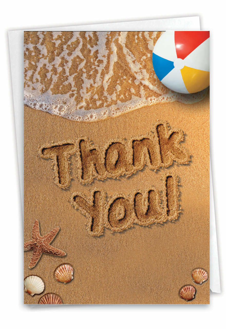 C6113GTY - Beach Notes - Thank You: Greeting Card