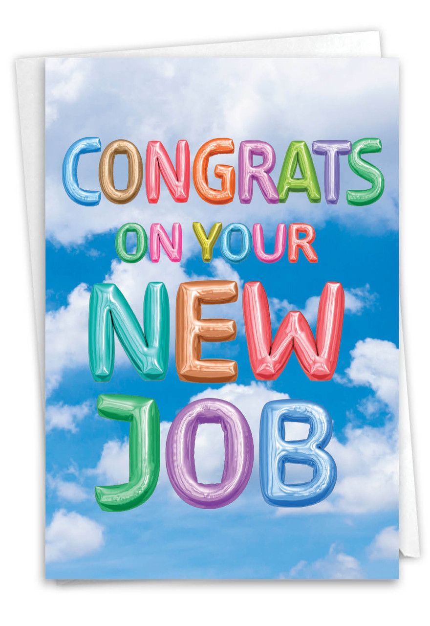 C5651RNJ - Inflated Messages - New Job: Printed Greeting Card