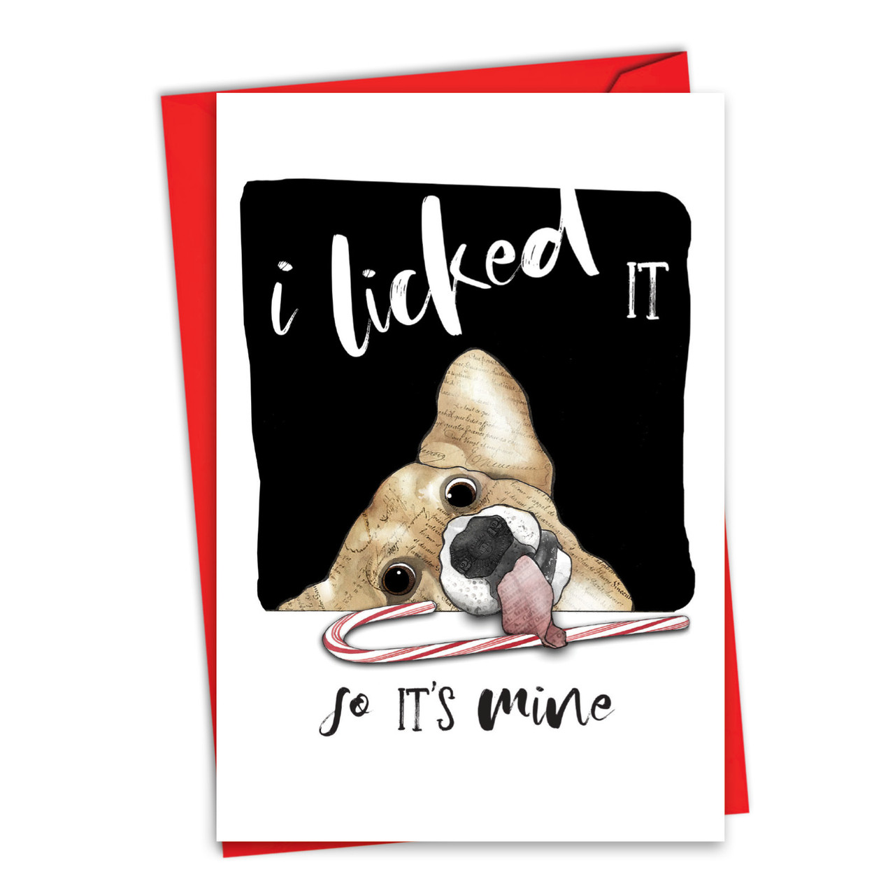 I LICKED it so it's MINE card funny valentines day cards naughty