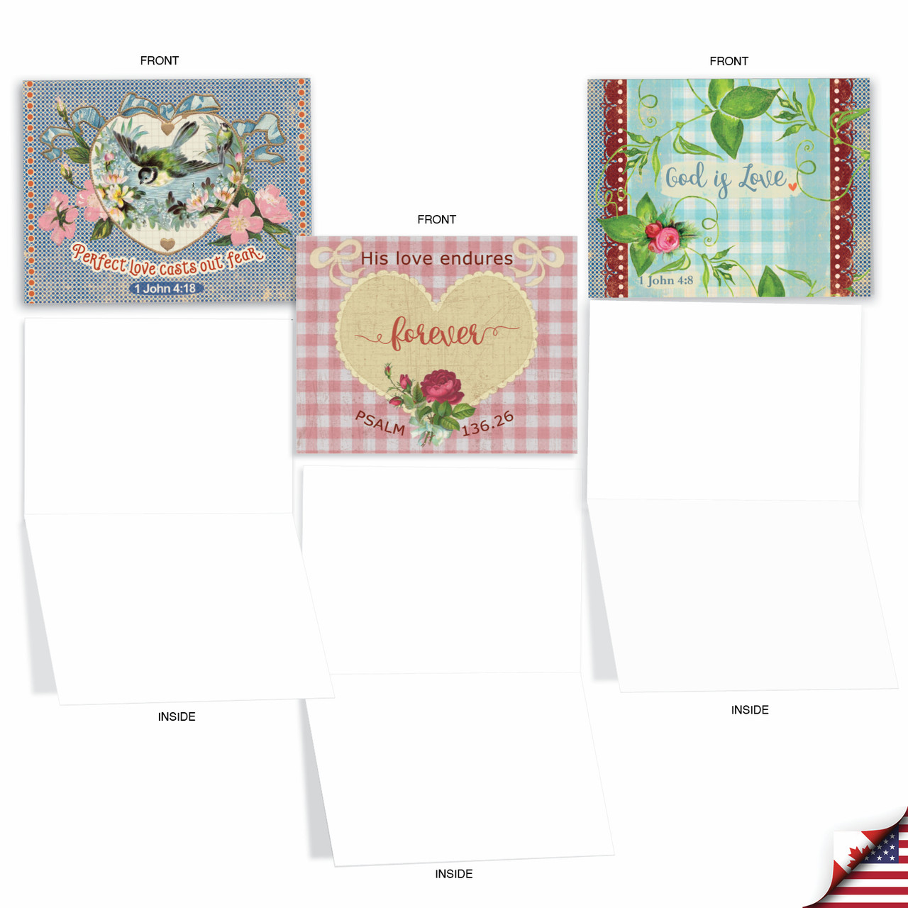 Holy Notes, Assorted Set Of 10 Printed Blank Notecards - AM6625OCB