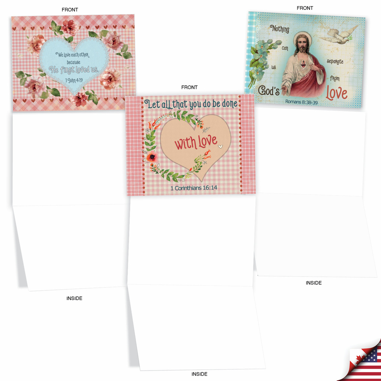 Holy Notes, Assorted Set Of 10 Printed Blank Notecards - AM6625OCB