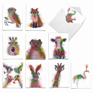  40 Blank Note Cards with Envelopes & Stickers, 4” x 6” Bulk  Boxed Set of all Occasions Greeting Notecards