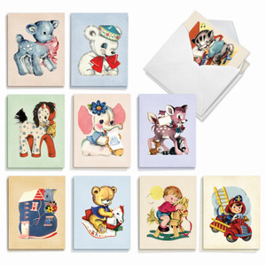  40 Blank Note Cards with Envelopes & Stickers, 4” x 6” Bulk  Boxed Set of all Occasions Greeting Notecards