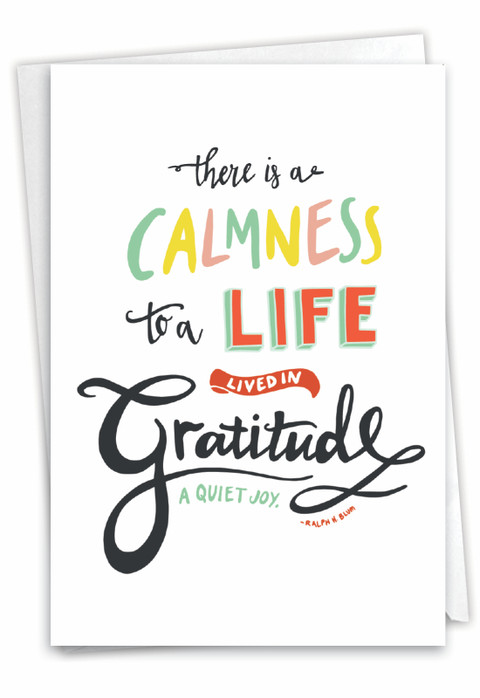 C6842GTY - Many Thanks - Purple: Greeting Card