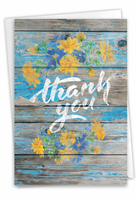 C6842GTY - Many Thanks - Purple: Greeting Card