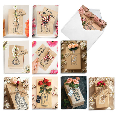 Happy Valentine's Day Mom Note Card | Zazzle