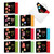 Retro Groovy Greetings, Assorted Set Of Square-Top Christmas Notecards - AMQ4177XSG