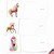 Funky Rainbow Unicorns, Assorted Set Of Thank You Notecards - AM6748TYG