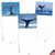 Whale Tales, Assorted Set Of 10 Printed Blank Notecards - AM6839OCB