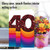 Bold Milestones - 40, Printed Milestone Anniversary Greeting Card - C6110BMAG