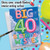 Inflated Messages - 40, Extra Large Milestone Birthday Greeting Card - J5651BMBG-US