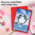 Loving Animals - Dolphins, Printed Valentine's Day Greeting Card - C3504IVDG