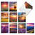 Blooming Sunsets, Assorted Set Of Blank Notecards - AM9263OCB