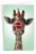 Wild Kisses - Giraffe, Printed Birthday Greeting Card - C9280ABDG