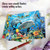 Multi Porpoises, Assorted Set Of 10 Printed Blank Notecards - AM6643OCB