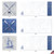 Nautical World, Assorted Set Of 10 Printed Square-Top Blank Notecards - AMQ6671OCB