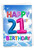 Inflated Messages - 21, Printed Milestone Birthday Greeting Card - C9395MBG