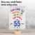 Age Equation-55, Printed Milestone Birthday Greeting Card - C9419MBG