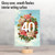 Floating Numbers - 40, Printed Milestone Birthday Greeting Card - C9457BMBG
