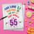 Age Equation-55, Jumbo Milestone Birthday Greeting Card - J9419MBG-US
