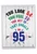 Age Equation-95, Jumbo Milestone Birthday Greeting Card - J9424MBG-US