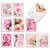 Pink Roses, Assorted Set Of 20 Printed Blank Thank You Notecards - AM10311TYB-B2x10