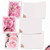 Pink Roses, Assorted Set Of 20 Printed Blank Thank You Notecards - AM10311TYB-B2x10
