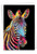 Rainbow Zebras - Head, Printed Birthday Greeting Card - C10327BBDG