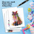Funky Rainbow Wildlife, Assorted Set Of Printed Birthday Notecards - AM4948BDG-B2x10
