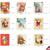 Vintage Season's Greetings, Assorted Set Of 36 Printed Christmas Notecards - AM10141XSG-B1x36