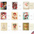 Vintage Season's Greetings, Assorted Set Of 36 Printed Christmas Notecards - AM10141XSG-B1x36