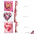 Floral Hearts, Assorted Set Of Printed Valentine's Day Notecards - AM10547VDG-B2x10