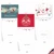 Red And Blue Retro Christmas, Assorted Set Of Christmas Notecards - AM6663XSG