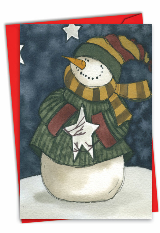 Frosty Friends, Printed Christmas Greeting Card - C9619FXS