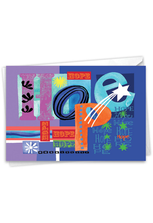 Grateful Graffiti, Printed Blank Greeting Card - C6717DOC