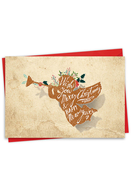 Holiday Knockout, Printed Christmas Greeting Card - C6666EXS