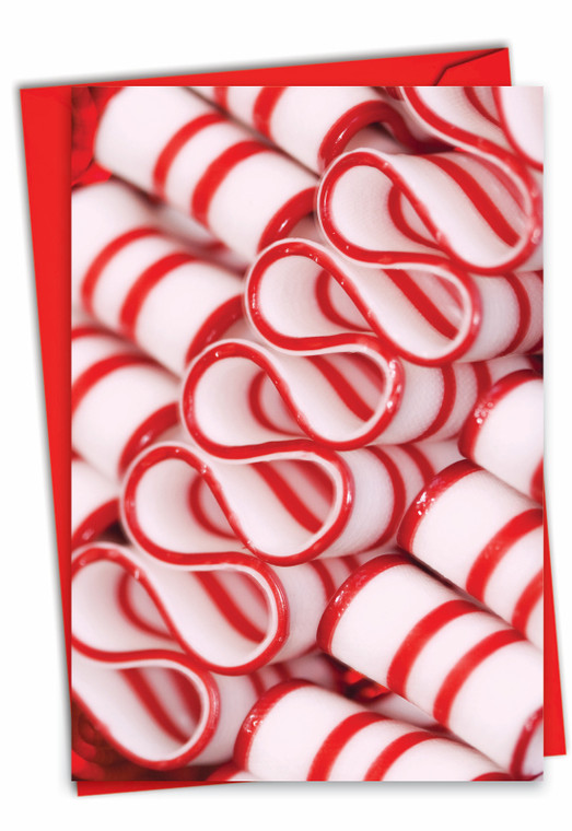 Hooked On Candy, Printed Christmas Greeting Card - C6000DXS