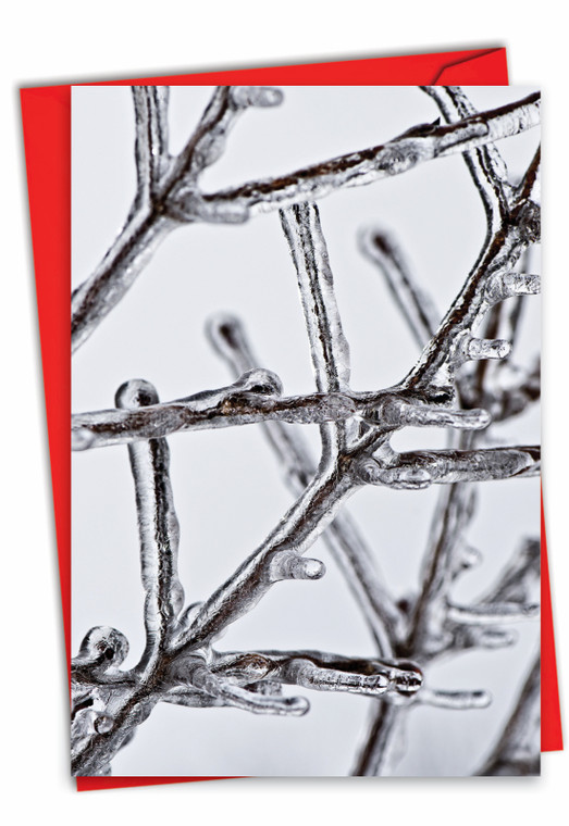 Nature On Ice, Printed Christmas Greeting Card - C3279DXSG