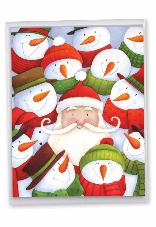 Santa Selfies, Jumbo Christmas Greeting Card - J6738AXSG